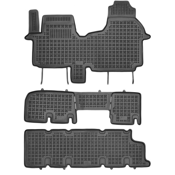 Set Covorase Auto Cauciuc Rezaw Plast Fiat Talento 2016→ Van 9 Locuri RP-D 201919P + RP-D 201919 + RP-D 201927